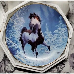 Hamilton Collection Untamed Spirits Horse Collector Plates Porcelain set of 6